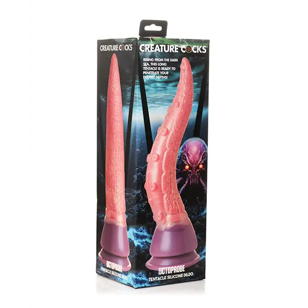 Creature Cocks Octoprobe Tentacle Silicone Dildo - Pink/Purple - Dongs & Dildos