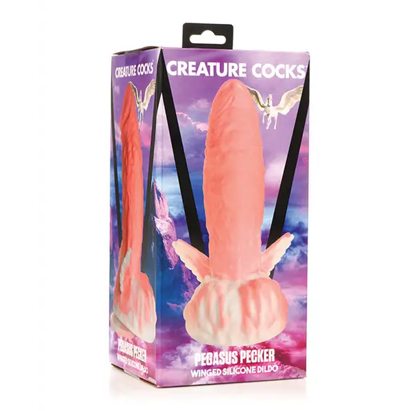 Creature Cocks Pegasus Pecker Winged Silicone Dildo - Dongs & Dildos