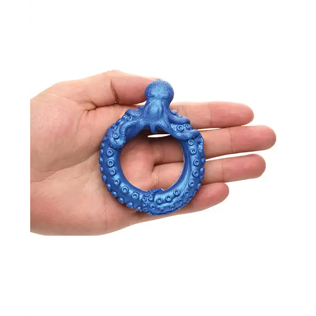 Creature Cocks Poseidon’s Octo Silicone Cock Ring - Blue