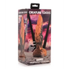 Creature Cocks Ravager Rippled Tentacle Silicone Dildo - Orange/Black - Dongs & Dildos