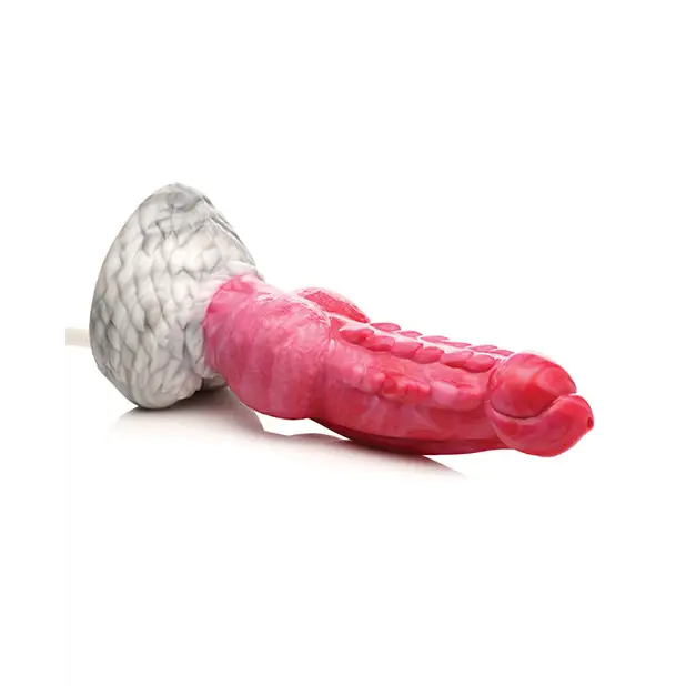 Creature Cocks Resurrector Phoenix Squirting Silicone Dildo - Red/White - Dongs & Dildos