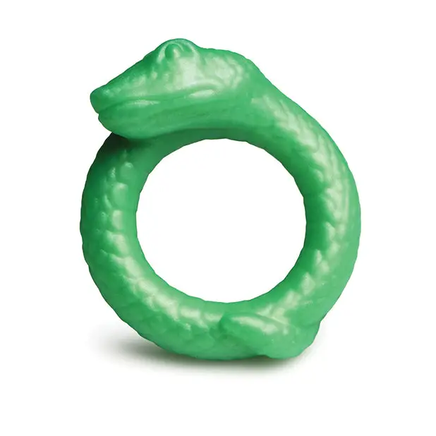 Creature Cocks Serpentine Silicone Cock Ring - Green