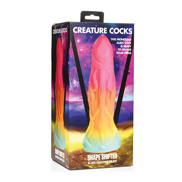 Creature Cocks Shape Shifter Alien Silicone Dildo - Multi Color