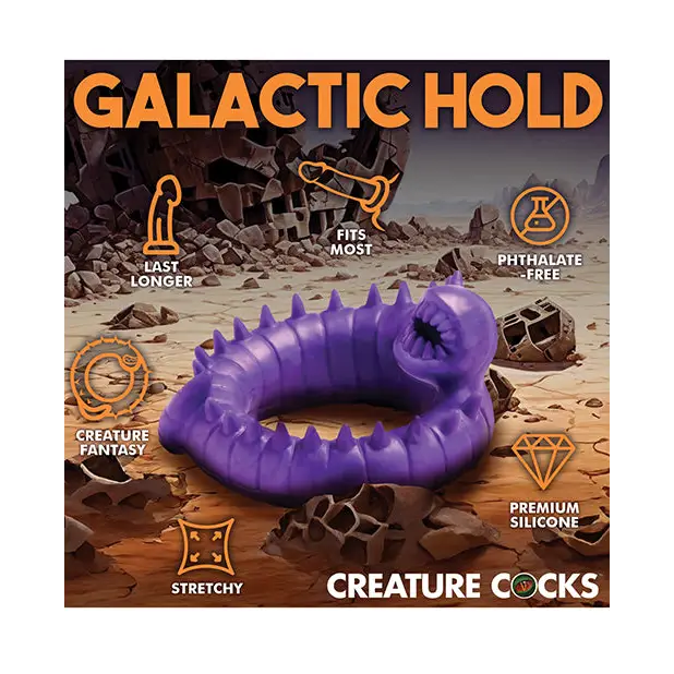 Creature Cocks Slitherine Silicone Cock Ring - Purple