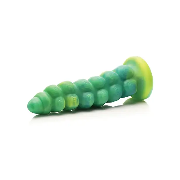 Creature Cocks Squirmer Thrusting & Vibrating Silicone Dildo w/Remote Control - Multi Color - Vibrators