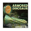 Creature Cocks Stegosaurus Spiky Reptile Silicone Dildo - Teal/Gold