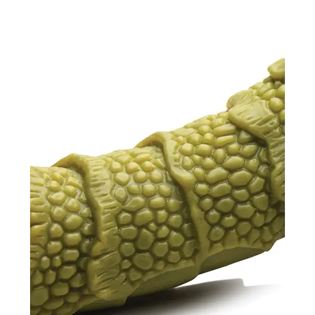Creature Cocks Swamp Monster Scaly Silicone Dildo - Green - Dongs & Dildos