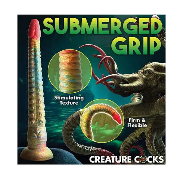 Creature Cocks Tentacle Dick Silicone Dildo - Multi Color