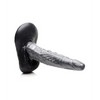 Creature Cocks The Gargoyle Rock Hard Silicone Dildo - Silver/Black - Dongs & Dildos