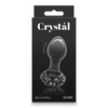 Crystal Flower Butt Plug - Black - Anal Products
