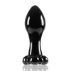 Crystal Flower Butt Plug - Black - Anal Products