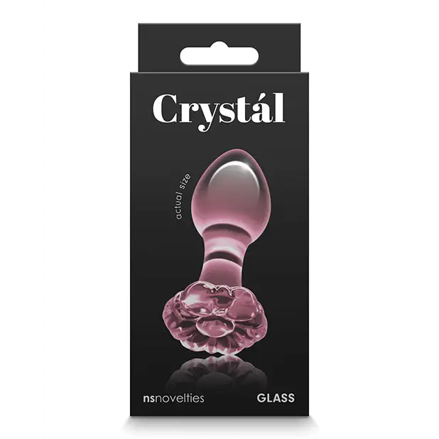 Crystal Flower Butt Plug - Pink - Anal Products