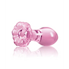 Crystal Flower Butt Plug - Pink - Anal Products