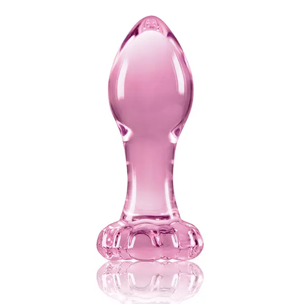 Crystal Flower Butt Plug - Pink - Anal Products