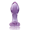 Crystal Flower Butt Plug - Purple - Anal Products