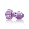 Crystal Flower Butt Plug - Purple - Anal Products