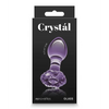 Crystal Flower Butt Plug - Purple - Anal Products