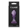 Crystal Flower Butt Plug - Purple - Anal Products