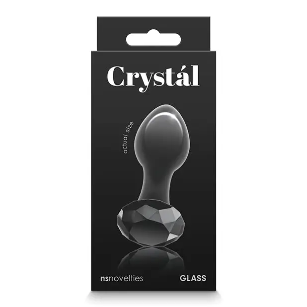 Crystal Gem Butt Plug - Black - Anal Products