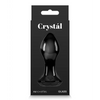 Crystal Gem Butt Plug - Black - Anal Products