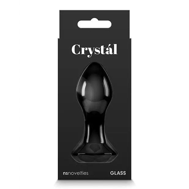 Crystal Gem Butt Plug - Black - Anal Products