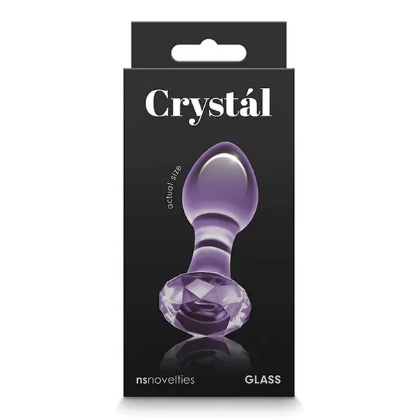 Crystal Gem Butt Plug - Purple - Anal Products