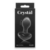 Crystal Heart Butt Plug - Black - Anal Products
