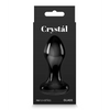 Crystal Heart Butt Plug - Black - Anal Products