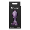 Crystal Heart Butt Plug - Purple - Anal Products