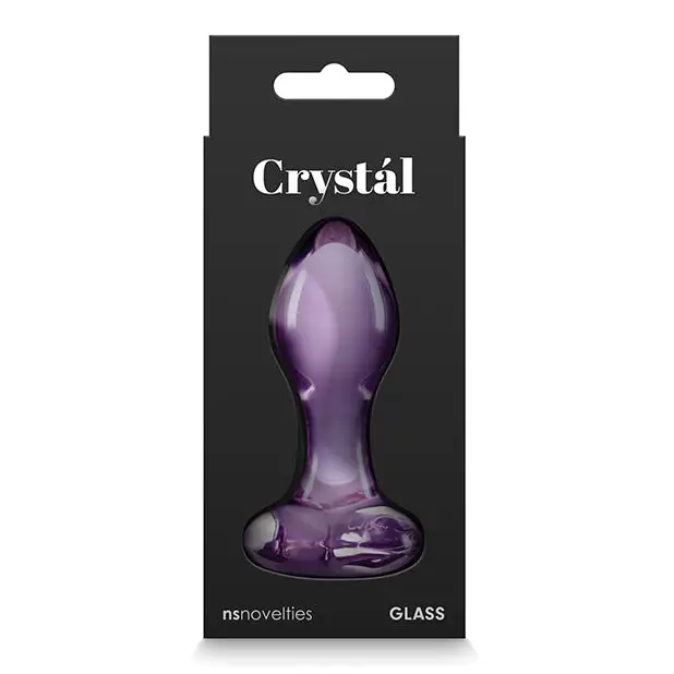 Crystal Heart Butt Plug - Purple - Anal Products