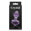 Crystal Heart Butt Plug - Purple - Anal Products