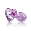 Crystal Heart Butt Plug - Purple - Anal Products