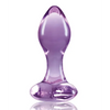 Crystal Heart Butt Plug - Purple - Anal Products