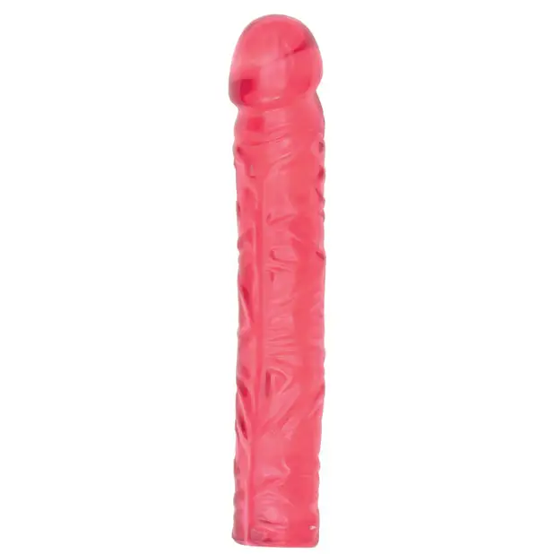 Crystal Jellies 10’’ Classic Dildo - Pink - Dongs & Dildos