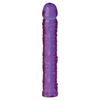 Crystal Jellies 10’’ Classic Dildo - Purple - Dongs & Dildos