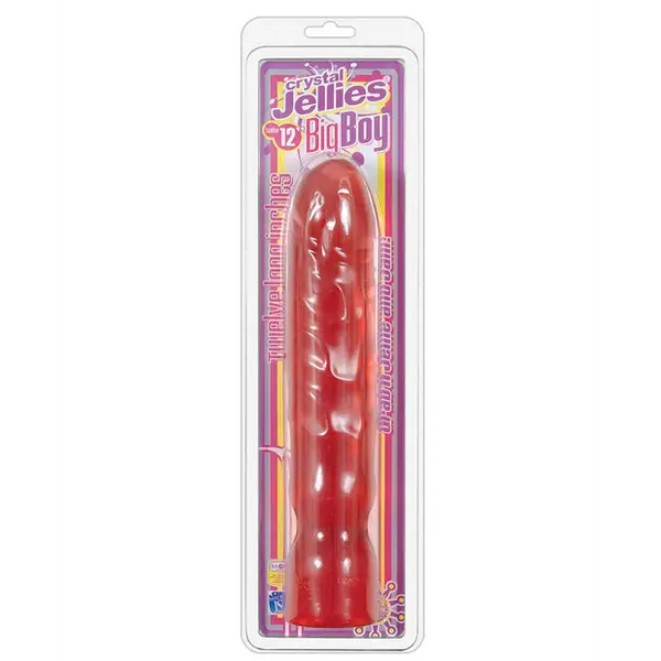 Crystal Jellies 12’’ Big Boy Dong - Pink - Dongs & Dildos
