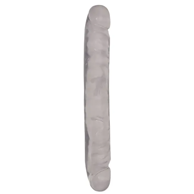 Crystal Jellies 12’’ Jr. Double Dong - Clear - Dongs & Dildos