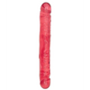 Crystal Jellies 12’’ Jr. Double Dong - Pink - Dongs & Dildos