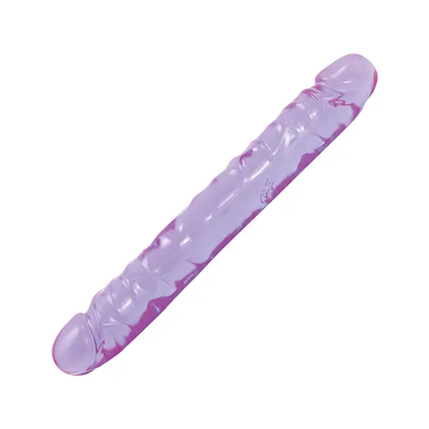 Crystal Jellies 12’’ Jr. Double Dong - Purple - Dongs & Dildos
