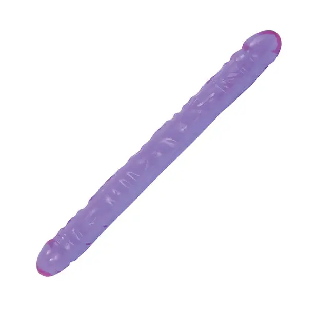 Crystal Jellies 18’’ Double Dong - Purple - Dongs & Dildos