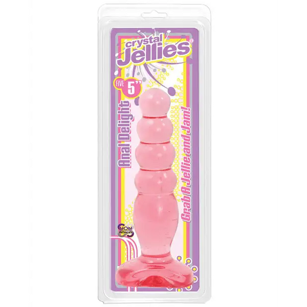 Crystal Jellies 5’’ Anal Delight - Pink - Anal Products