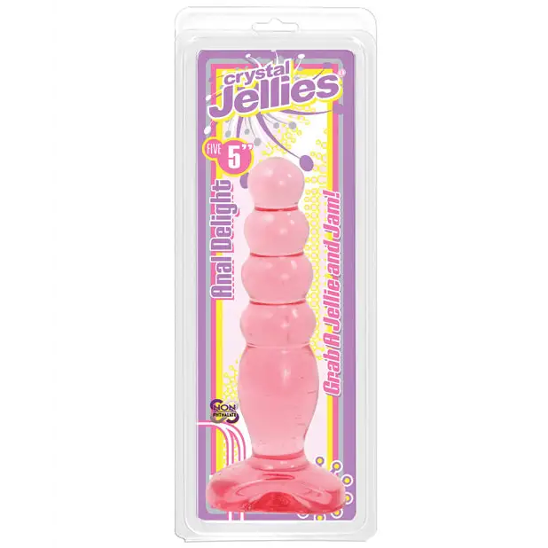 Crystal Jellies 5’’ Anal Delight - Pink - Anal Products