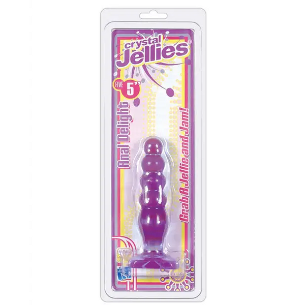 Crystal Jellies 5’’ Anal Delight - Purple - Anal Products