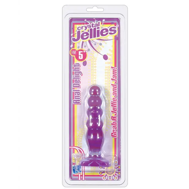 Crystal Jellies 5’’ Anal Delight - Purple - Anal Products