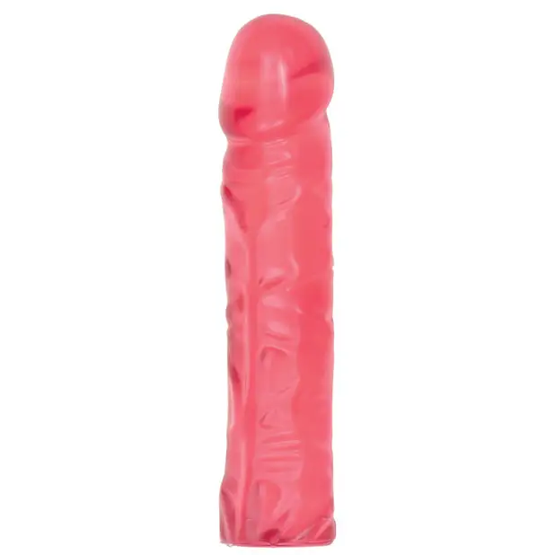 Crystal Jellies 8’’ Classic Dildo - Pink - Dongs & Dildos
