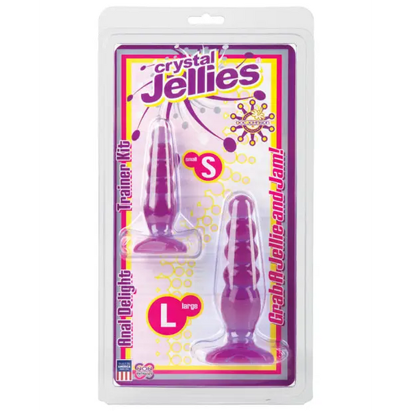 Crystal Jellies Anal Delight Trainer Kit - Purple - Anal Products