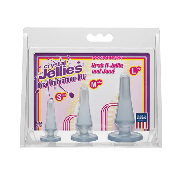 Crystal Jellies Anal Initiation Kit - Clear - Anal Products