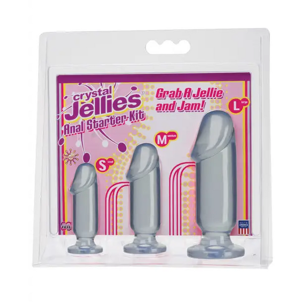 Crystal Jellies Anal Starter Kit - Clear - Anal Products