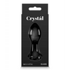 Crystal Rose Butt Plug - Black - Anal Products