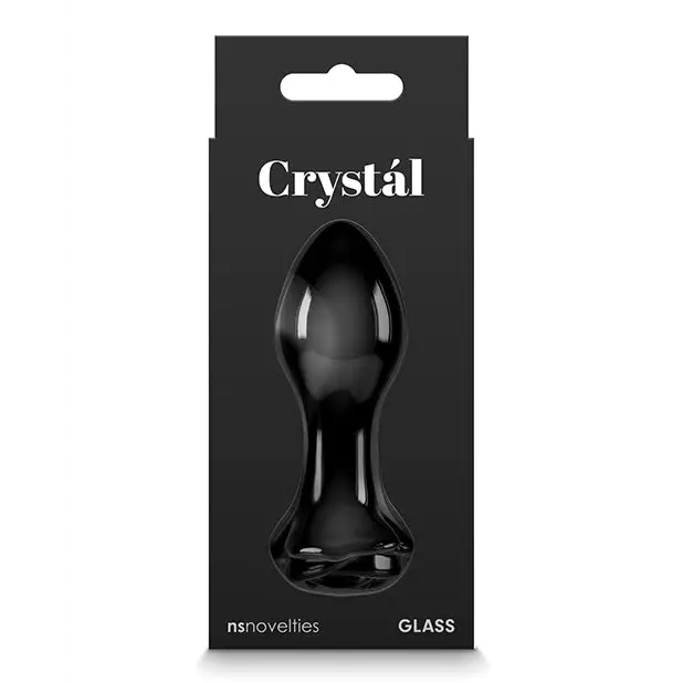 Crystal Rose Butt Plug - Black - Anal Products